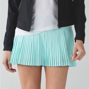 Lululemon Pleat To Street Skirt II Tranquil Blue/Ace Spot Tranquil Blue Black 8